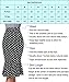 Slim Hip Package Dress Skirt for Women Midi 50's Hepburn Style Classic (M) Floral Black