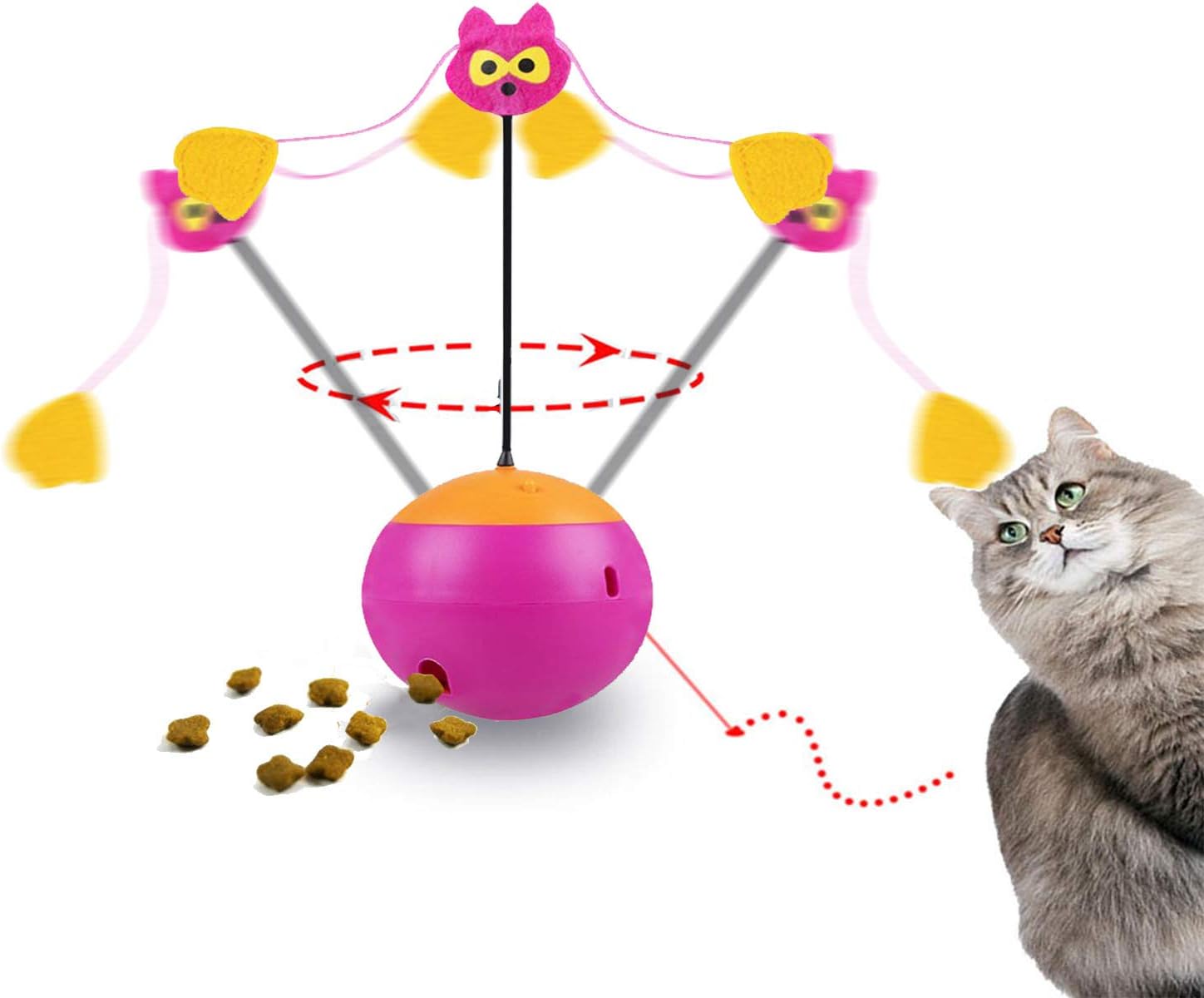 Cat Toys Balls Interactive Wand Electronic Automatic