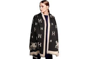 EXTREE Scarfs for Women Pashmina Silky Shawl Wrap for Evening Dressing Blanket Open Front Poncho Cape…