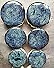 Pair - Obsidian Glass Essential Oil Ear Plugs Organic Handmade Ceramic double-flared body jewelry
