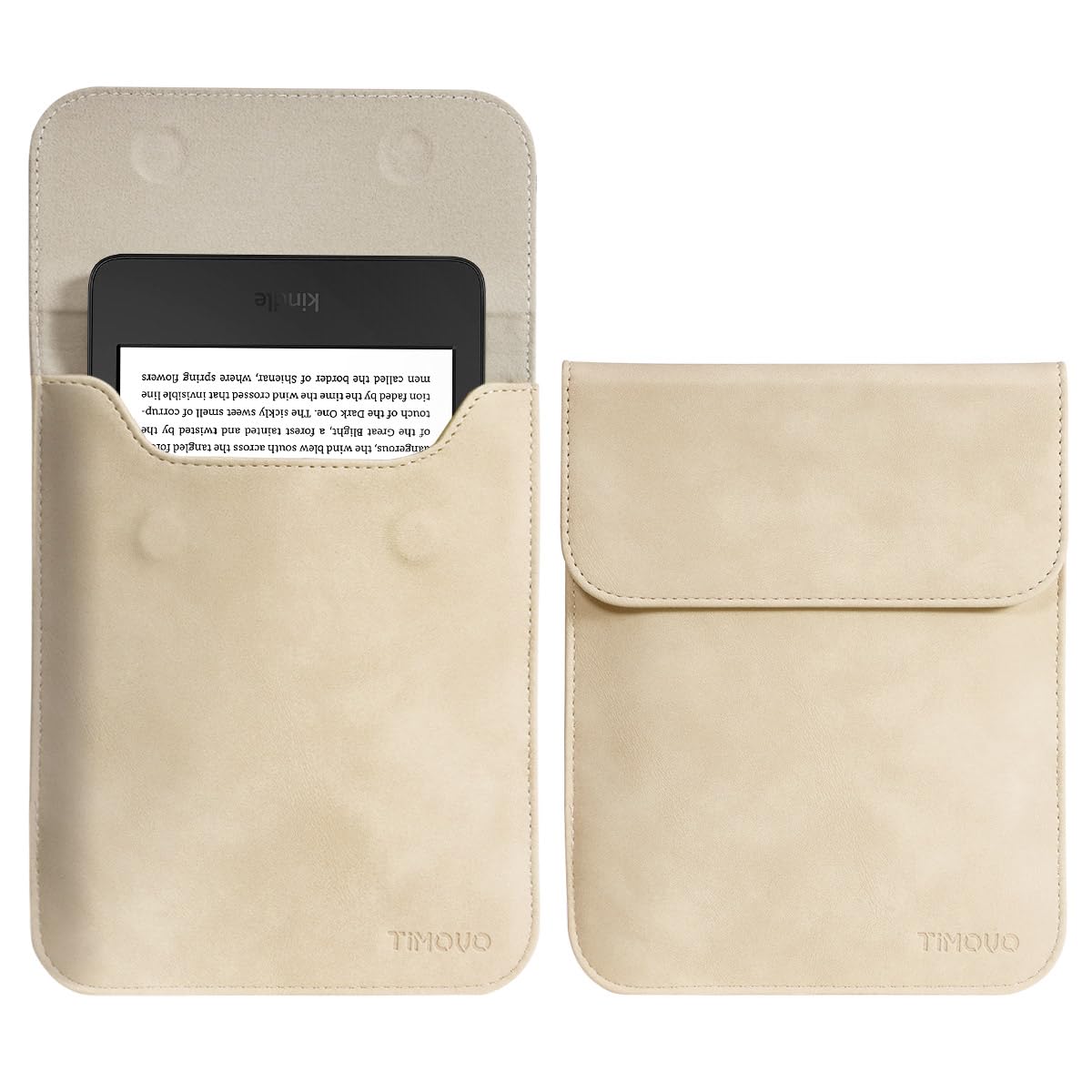 TiMOVO 6 Inch Tablet Sleeve for All-New 6" Kindle 11th Generation 2024/2022, Protective Sleeve Cover Case with Pocket for Kindle E-Reader, Apricot