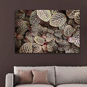 Canvas Wall Art - Watercolor Style Small Textured Leaves - Giclee Print Gallery Wrap Modern Home Art Ready to Hang - 12" x 18"
