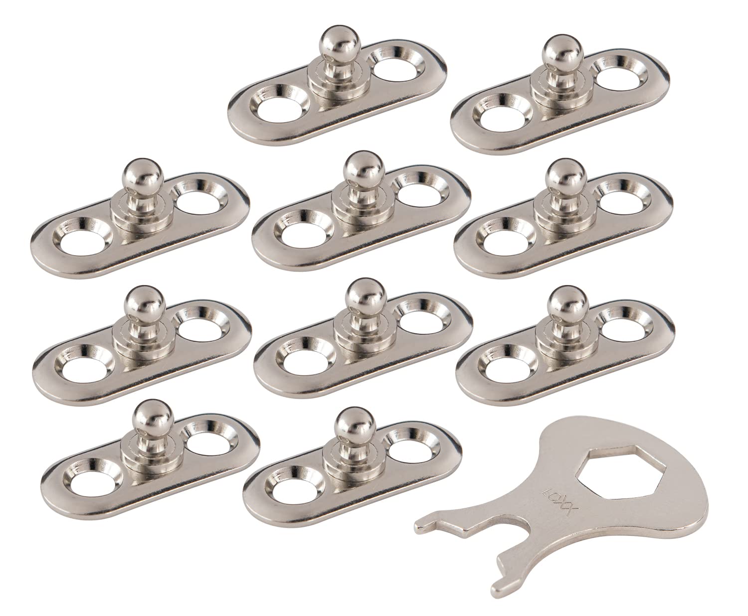 New Marine LOXX Base Pack of 10 Perforated Plates + Key