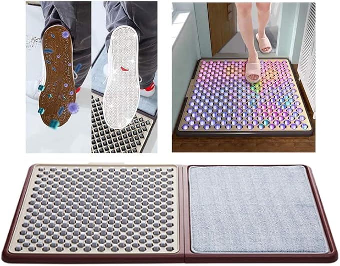 TQMBA Shoe Soles Disinfecting Mat, Automatic Cleaning Household Foot