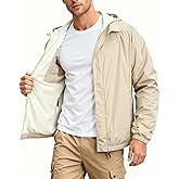 GINGTTO Mens Winter Jacket Softshell Fleece Lind with Detatchable Hood,Reversible Bomber Windbreaker for Men