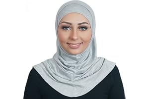 AL AMIRA Hijab Set – Modest 2 Piece Pull-On Headscarf for Women | Soft Cotton Undercap & Scarf Combo for Prayer or Daily Wear