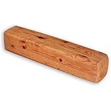 Kantholz Kissen / Nackenkissen in Holzoptik Wood Block Pillow (38 x 8 x8 cm)
