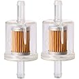 Anxingo 691035 Fuel Filter 40 Micron for 1/4" Inline B&S 12hp 17.5hp 27hp 35hp Engines 691035 493629 5065 49019-7001, Pack of