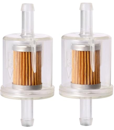 2-Pack 49019-0031 Fuel Filters - 1/4 Inch ID Replacement For Kawasaki & Kohler Engines