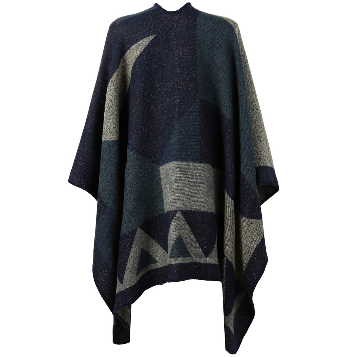 VBG VBIGER Women Winter Scarf Wrap Reversible Oversized Poncho Cape Cardigan Knitted Coat VBG VBIGER Women Winter Scarf Wrap Reversible Oversized Poncho Cape Cardigan Knitted Coat