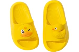 DRECAGE Bunny Toddler Slides Slipper Unisex Child Boys & Girls Slide Sandals for Kids Flip Flops Comfy Shower Slippers Beach Garden Shoes