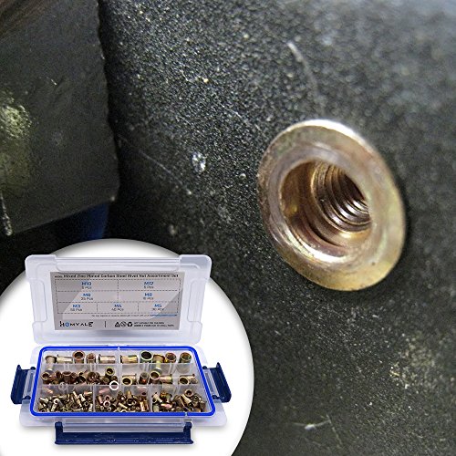 6 Metric+Plated+Rivnuts+Treaded+Nutsert