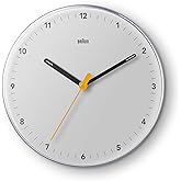 Braun Classic Wandklok Analoog 30cm - Stille Sweep Beweging - Grijs BC17G
