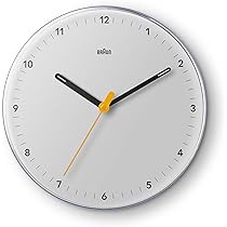 Braun Classic Analogue Wall Clock with Silent Sweeping Quartz