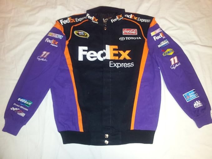 New! Medium Chase Authentics Black & Purple FEDEX Express