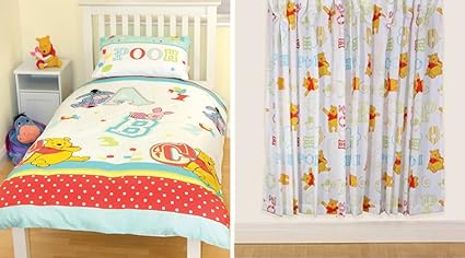 Winnie The Pooh Bedroom Curtains 54 Bedding Amazon Co Uk