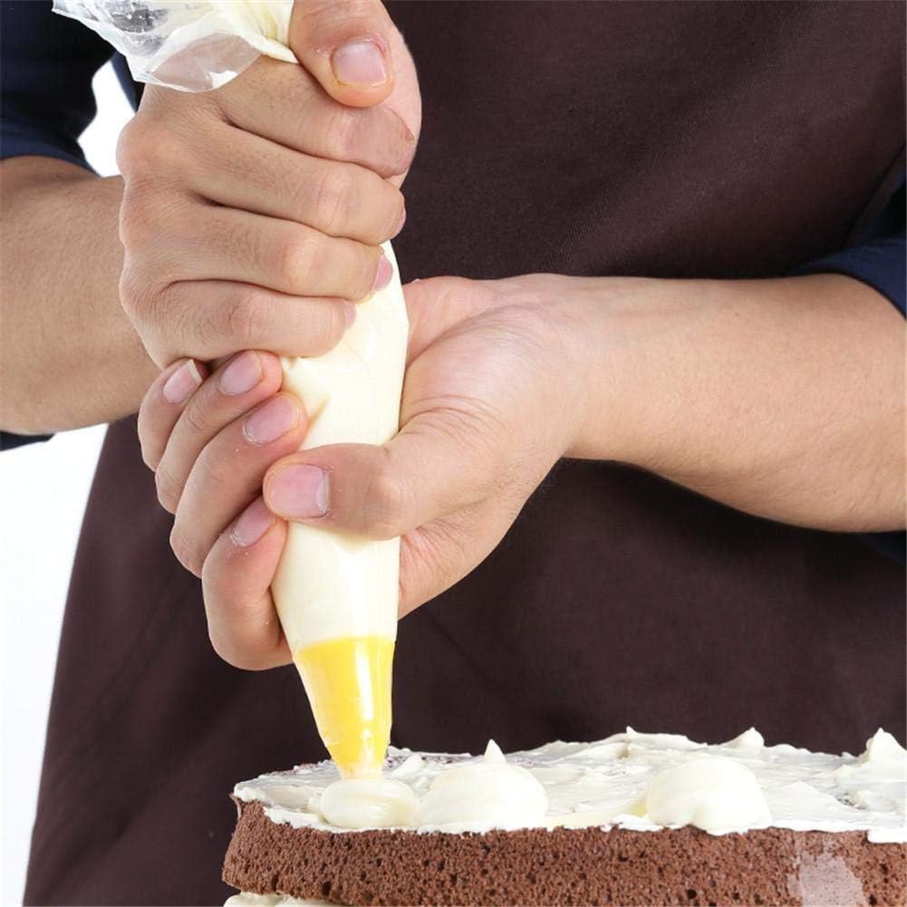 Disposable Dual Icing Piping Bags 10 Pack for Decorating Cakes Buns and Cupcake, Transparent - Image 5
