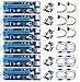 VICTONY 6 Pack 6 Pin PCI-E 1x to 16x Powered Riser Adapter Card w/ 60cm USB 3.0 Extension Cable & 6 Pin PCI-E