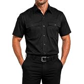 First Class Polycotton Short Sleeve Uniform Shirt &ndash; 4 Pocket, Breathable, Underarm &amp; Yoke Mesh Vent, Lightweight Workwear