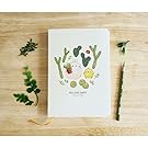 Molang Diary Ver.4 Green Cactus (2017~2018 Claendar) Kawaii Cute Rabbit Undated Planner Journal Scheduler Organizer Agenda 4.5" x 6.5" (115 x 165 mm) - Authentic Korea item (Green Cactus)