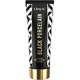 Onyx Black Porcelain White Bronzer Lotion for Tanning Beds - Indoor Bronzing Accelerator with DHA and Erythrulose | No Stain No Streak Formula for Darker Looking Color | 6.76 fl oz