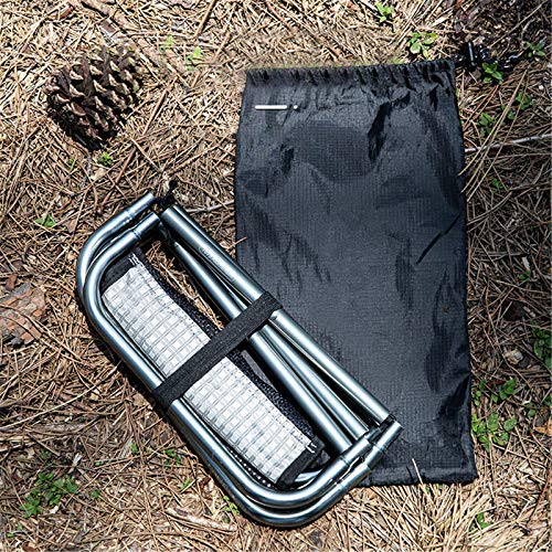 TEET Klappstuhl, Campingstuhl, leichter Angelstuhl, Strandsitz mit Aufbewahrungstasche, max. Belastung 100 kg, für… – Bild 3