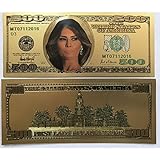$500 First Lady Melania Trump 24kt Gold Plated Commemorative Bank Note Collectors Item