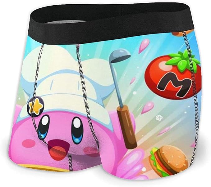 Chef Kirby Boxer da uomo, con gamba corta, traspirante, confortevole