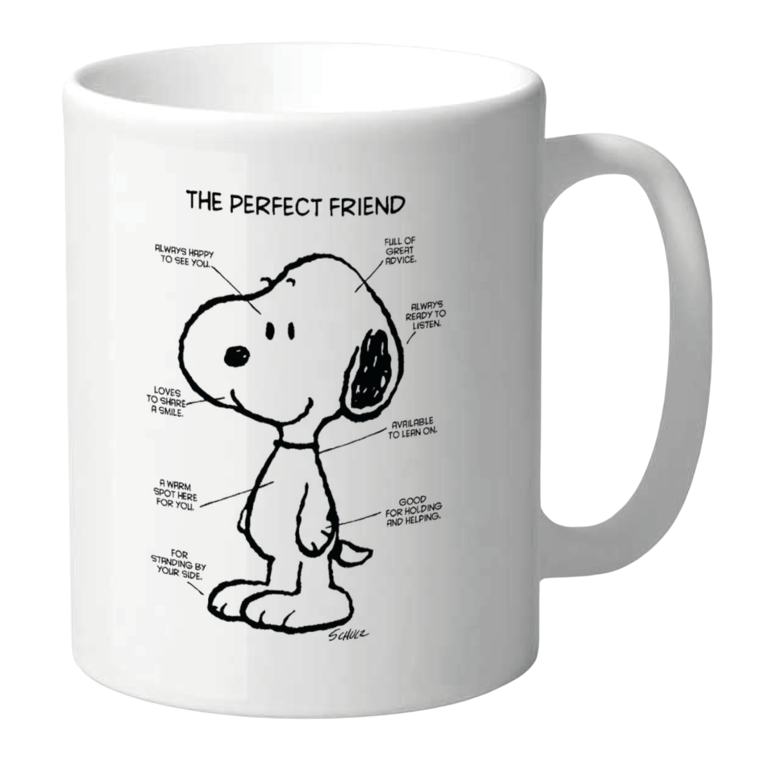 Funny Perfect Friend Mug, Cute Character Coffee Cup with Friendship Design, Novelty Work Or Home Mug CMUG202