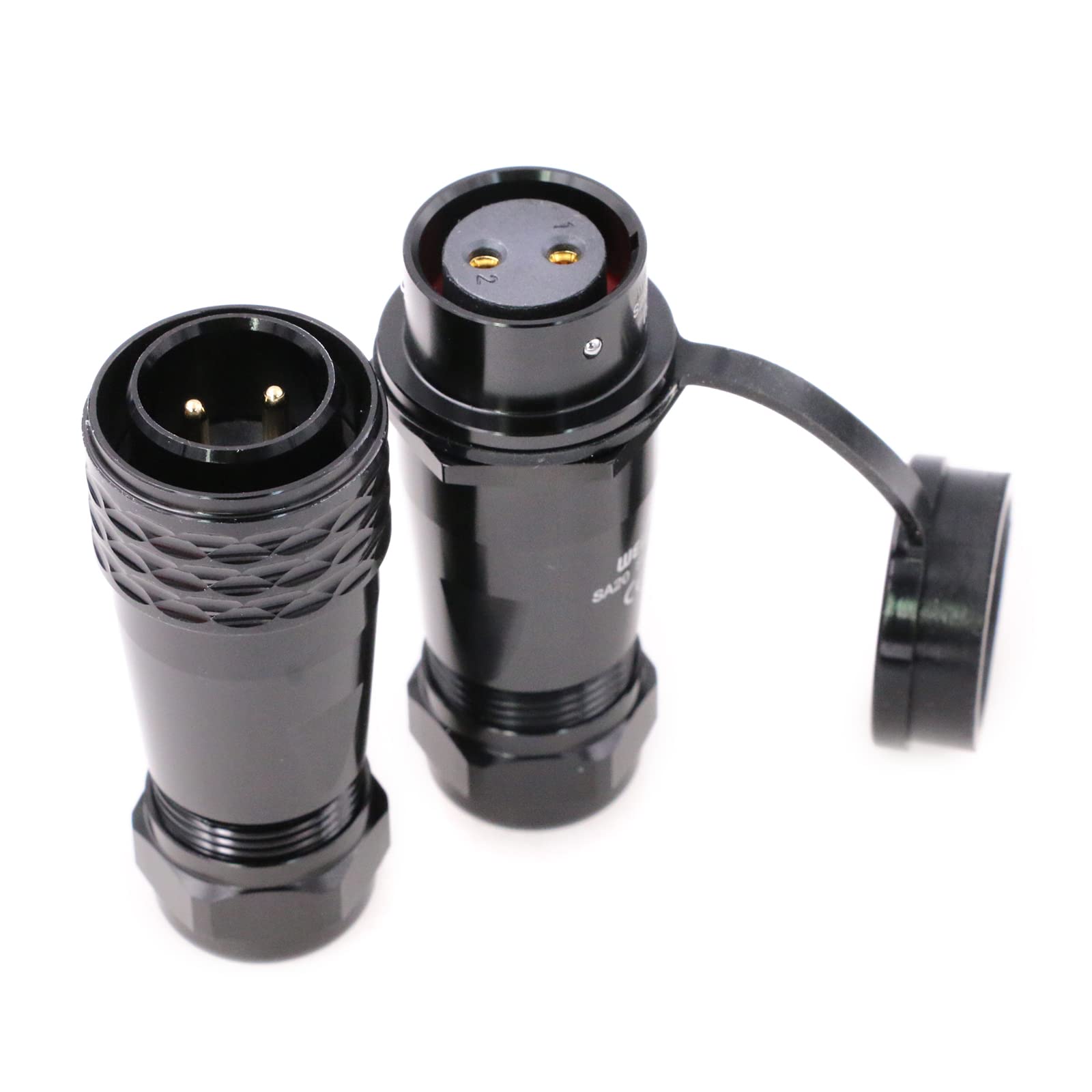 Eonvic WEIPU SA20 2Pin Waterproof Connector AC200P Aviation Circular Plug and Socket Connector Push Pull 2pin Electrical Connector — image 1