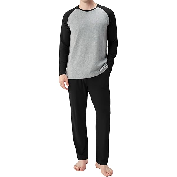 Eddie Bauer Set Pigiama Uomo 3 Pezzi: Maglietta, Jogger E Pantaloncini – Nero/Grigio, Taglia L – Morbido E Traspirante Per Dormire O Relax