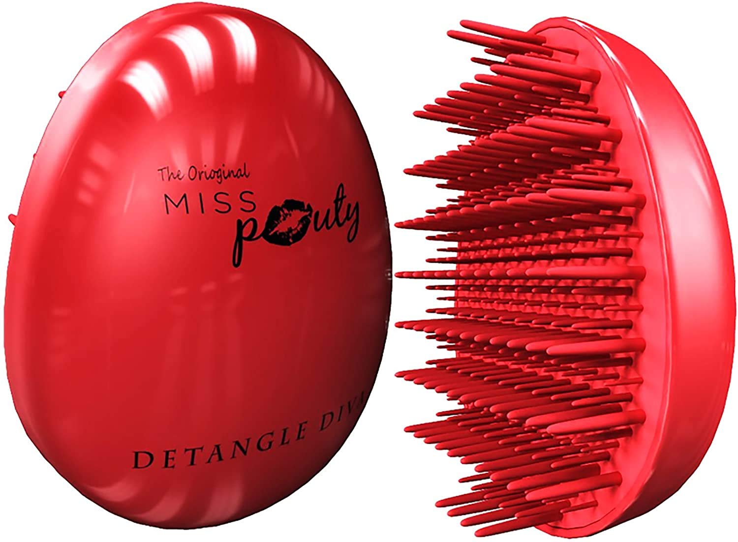 Detangle Hair Brush The Original MISS POUTY Detangling Brush - Effortlessly Glides Through Hair Eliminating Knots & Reducing Breakage