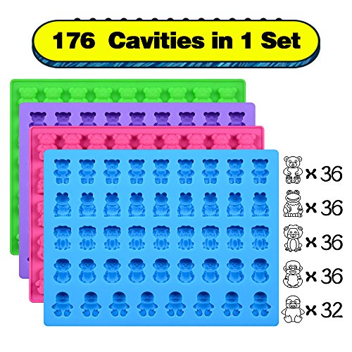 2 Silicone+Candy+Gummy+Bear+Molds