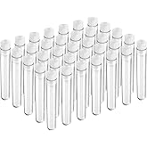 Joyclub Transparente Kunststoff-Reagenzgläser mit Kappen für wissenschaftliche Experimente, Halloween, Weihnachten, wissensch