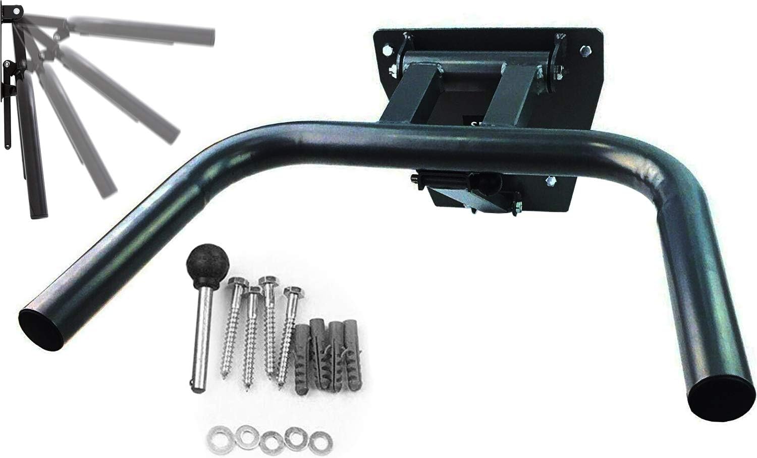 Senshi Japan Foldable Wall Mounted Dip Station Chinning Bar Pull Up