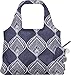 ChicoBag Vita Designer Reusable Tote Bag with Carabiner Clip | Compact Reusable Shopping Bags | Eco Friendly | Peacock Bandana