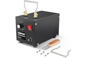 GONYTIA 120W Electric Rope Cutter, Bench Hot Knife Cutting Tool Adjustable Temperature, Thermal Hot Blade with Replacement Blades for Fabric Nylon Webbing Belting Ribbon Braid