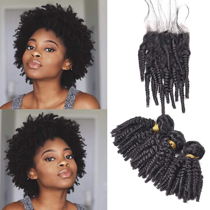 Amazon Com Afro Kinky Curly Weave Short Hairstyles Malaysian