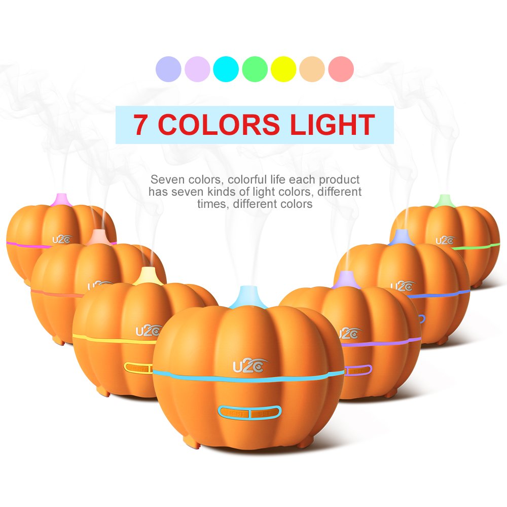 Essential Oil Diffuser , U2C【350 ML Smart APP Control】Ultrasonic Aromatherapy Diffuser Work with Amazon Echo, 7 Color LED Lighting Adjustable Cool Mist Humidifier for Children, Home, Yoga, Office