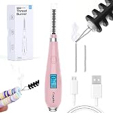 Caydo Thread Burner Tool with LCD Display, USB Rechargeable | Pink Thread Zapper Burner Tool Cautery Pen for Beading, Weaving, Sewing, Leather &amp; Jewelry Making