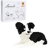 Larcele Micro Building Blocks Set, DIY Mini Building Toy Bricks for Age Over 12 Years, 918 Pieces KLJM-02 (Border Collie 2)