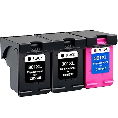 Wolfgray 301XL Kompatible für Druckerpatronen HP 301 XL 301 (2 Schwarz, 1 Tri-Farbe) Ersatz für HP Deskjet 2544 1010 2540 151