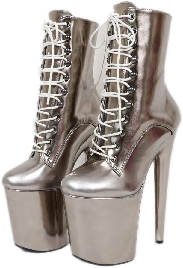 Extreme High Heel Ankle Boots 20cm Custom Material-Color