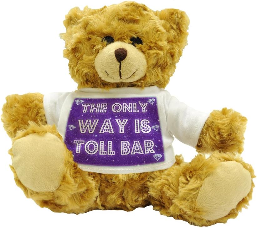 The Only Way Is Toll Bar - Plush Teddy Bear (22cm High Approx.)