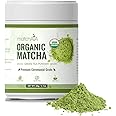 MatchAiA Premium Ceremonial Grade, USDA-Certified Organic Matcha, 100% Pure Green Tea Powder, First Spring Harvest, Sugar Free, Gluten Free (60g / 2.1oz Tin Can)