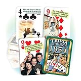 Flickback Media 1954 Trivia Challenge Playing Cards: Birthday Gift