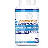 COGNITIVE COMPOUNDS Phenylethylamine (Pea) Capsules - Cognitive Function Support &amp; Elevated Mood - 120 Count