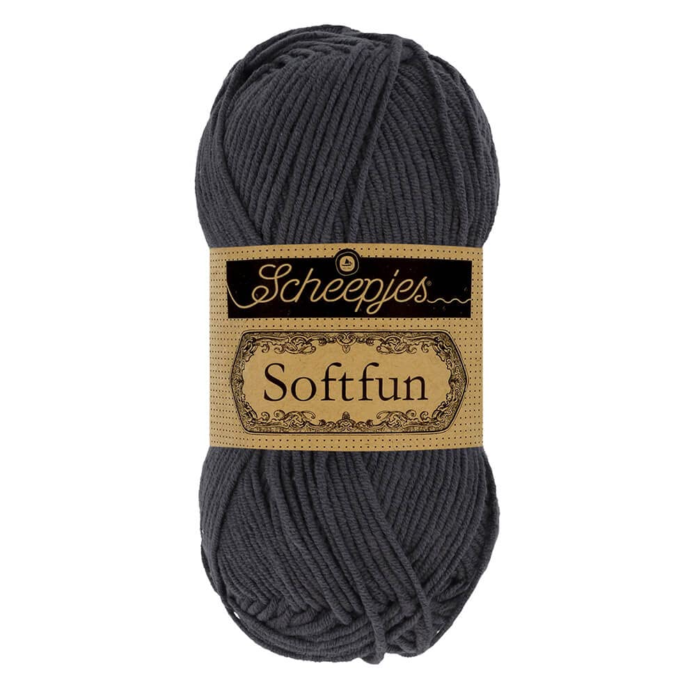 Scheepjes - Scheepjes Softfun 2601 Graphite Yarn - 1x50g