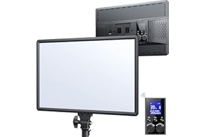 RALENO 45W Led Video Light,18'' Panel Lighting with 2.4G Remote, CRI 97+ Bi-Color 3200-5600K Dimmable on Camera Light, Continuous Output Lighting for Game/YouTube/Zoom/Photography/Studio