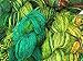 Knitsilk Premium Recycled Sari Silk Yarn - Ocean of Green Multicolour (120 Yards) - Eco Friendly Silk Sari Yarn